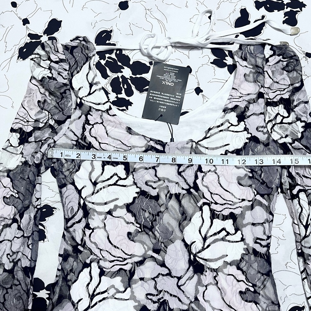 Only Floral Top - long sleeve